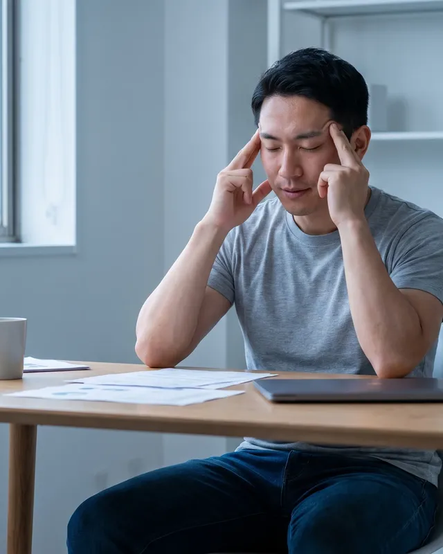 Therapist performing cervical manual therapy for headache relief